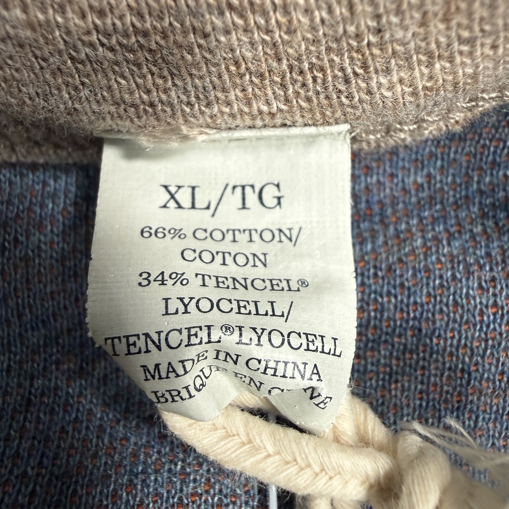 Tommy Bahama Sweatshirt Mens XL Brown Reversible Raglan Crewneck Knit Pullover - Picture 5 of 14